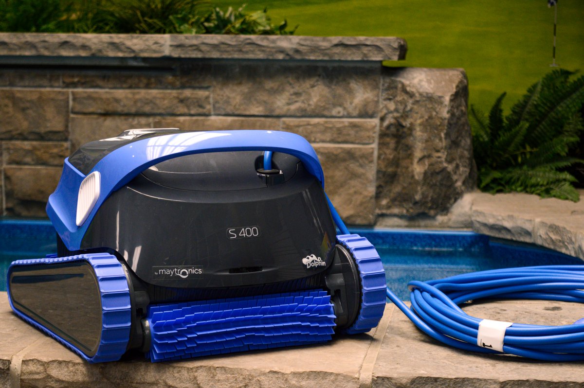 We are now stocking the #DolphinS400 Robot! This Wi-Fi-connected cleaner is loaded with advanced cleaning features for ultimate convenience and flexibility when it comes to pool cleaning. 

Visit our Retail Store to ask any questions and check out this Robotic cleaner!