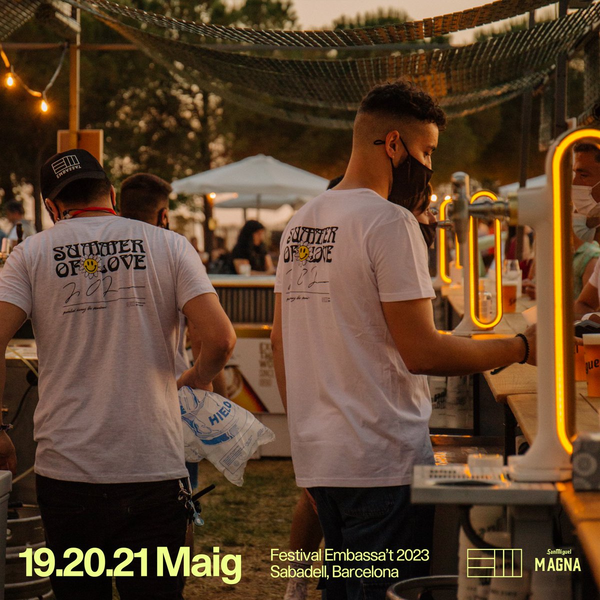 embassat's tweet photo. L'Embassa't compta amb Magna, la cervesa de @SanMiguel, com a patrocinador oficial. Gaudeix del seu sabor intens rodejat dels teus amics i de la millor música en directe.
#Embassat #Embassat2023 #Embassat15 #MagnaSanMiguel https://t.co/NpHEjUzJCw
