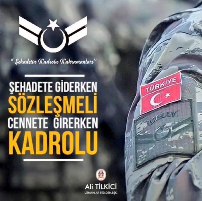 #UzmanÇavuşaVefa Bir yerde kahraman Uzman Çavuşlar varsa emek vardır gayret vardır merhamet vardır cesaret vardır zafer vardır Sosyal medyada biz varsak Biz konuşuluruz
İstesenizde istemesenizde Uzman çavuşları zirvede haykırırken göreceksiniz

<a href="/RTErdogan/">Recep Tayyip Erdoğan</a> 
<a href="/dbdevletbahceli/">Devlet Bahçeli</a>