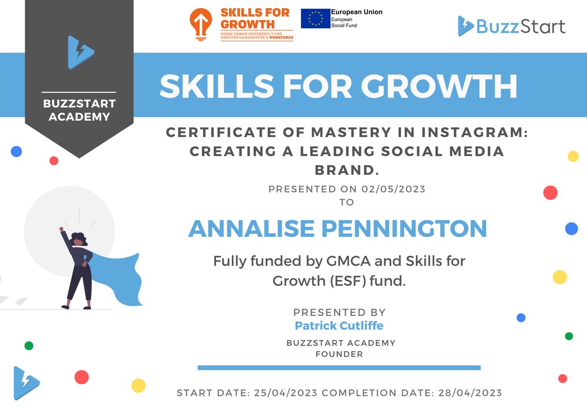 Another course completed! #adulteducation #learning #personaldevelopment