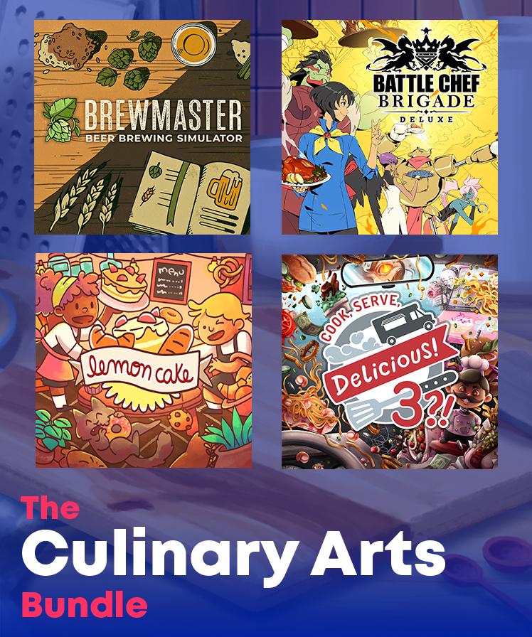 Fireshine Games 🎮 (@fireshinegames) on Twitter photo Calling all foodies! 🍔🍺🍰
We've teamed up with <a href="/TrinketStudios/">Battle Suit Aces</a>, <a href="/EloiseGameDev/">❤️Éloïse</a>, <a href="/AurochDigital/">Auroch Digital 🚀</a>, & <a href="/vgincgames/">Vertigo Gaming Inc.</a> to bring you the Culinary Arts Bundle on Steam!
Grab Brewmaster, CSD3, Battle Chef Brigade, and Lemon Cake for a mouth-watering 10% off! 🤤
store.steampowered.com/bundle/32040/T… Calling all foodies! 🍔🍺🍰
We've teamed up with <a href="/TrinketStudios/">Battle Suit Aces</a>, <a href="/EloiseGameDev/">❤️Éloïse</a>, <a href="/AurochDigital/">Auroch Digital 🚀</a>, & <a href="/vgincgames/">Vertigo Gaming Inc.</a> to bring you the Culinary Arts Bundle on Steam!
Grab Brewmaster, CSD3, Battle Chef Brigade, and Lemon Cake for a mouth-watering 10% off! 🤤
store.steampowered.com/bundle/32040/T…