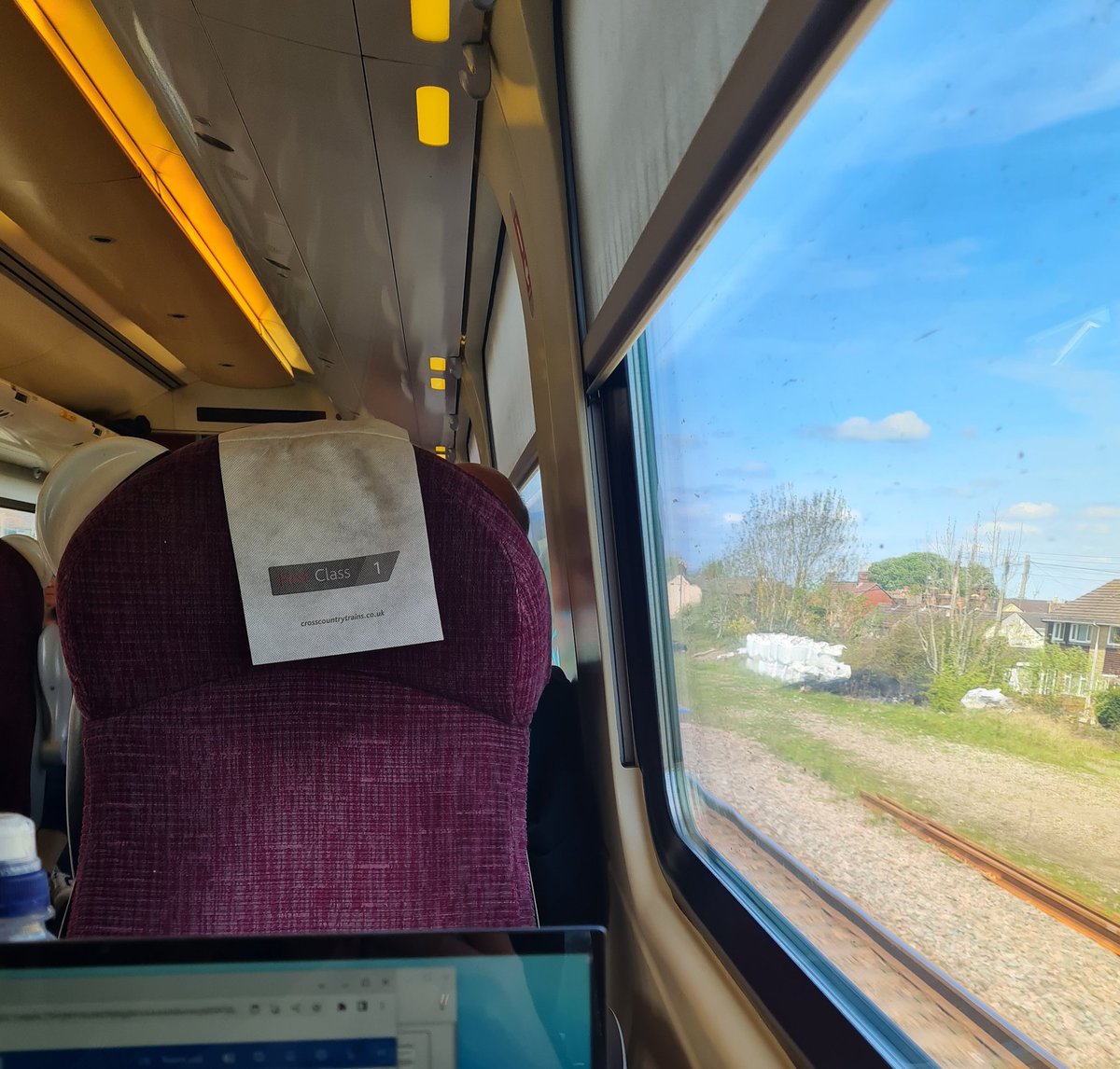 RBSInterior's tweet photo. Who doesn't love a cheeky last minute 1st class upgrade on a 4hr train ride 😉 might get some work done! @RanceBoothSmith #trainupgrade #1stclass https://t.co/v5D5TCdL2z