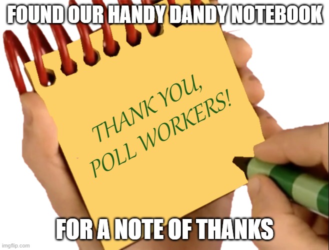 CarrollOhioBOE's tweet photo. A huge thank you to all the poll workers who assisted voters in yesterday's election. https://t.co/a7MjzhnAjN