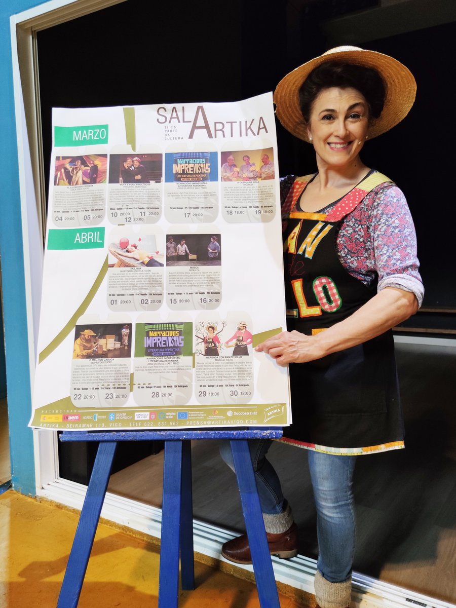 Xa estamos na recta final da campaña escolar organizada pola <a href="/ArtikaSala/">Sala Ártika</a> de Vigo onde temos o pracer de actuar estes días coa peza #MerendaConPanDeMillo
Moitos parabéns para a organización!