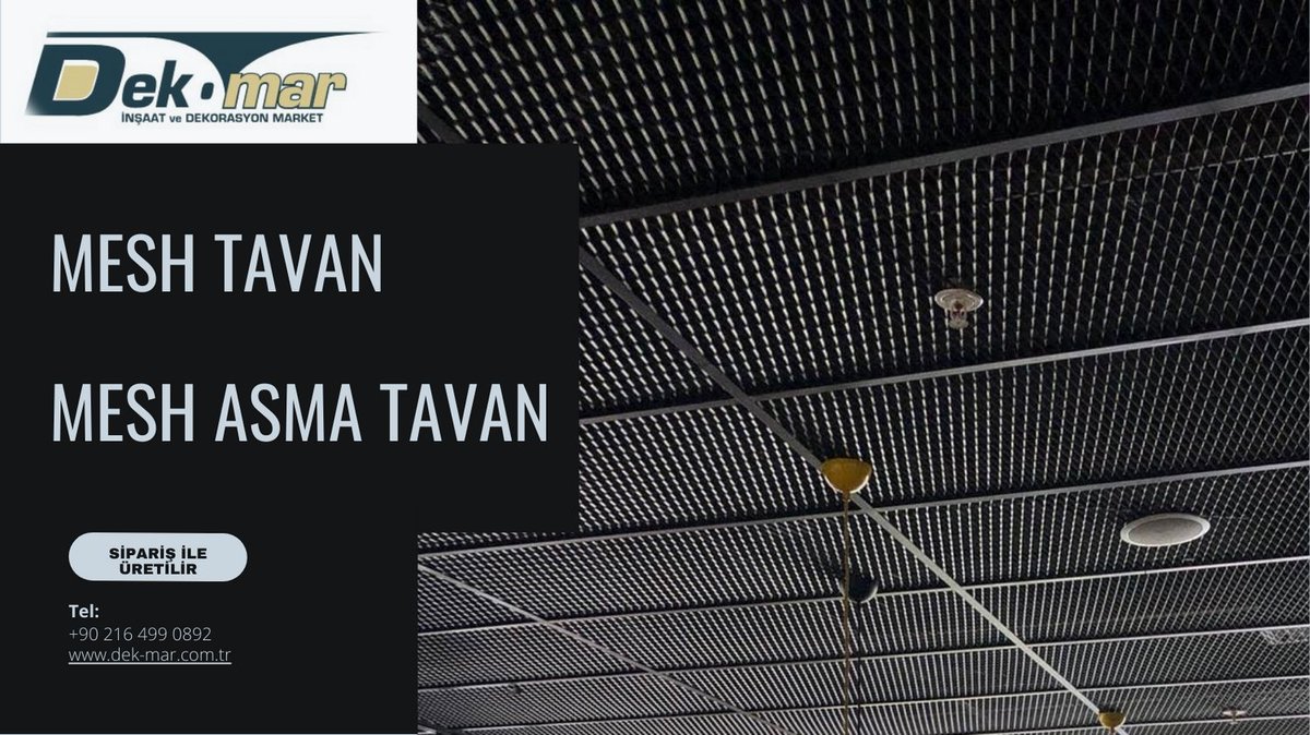 dek_insaat's tweet image. MESH TAVAN | MESH ASMA TAVAN
#meshtavan #meshasmatavan #meshtavanuygulaması #meshtavanfiyatları #meshtavanmodelleri #genişletilmişmetalasmatavan #metalmeshasmatavan #meshasmatavanfiyatları #metalmeshtavan #meshtavansistemleri #hookonmeshtavan 
dek-mar.com.tr/urun/mesh-meta…