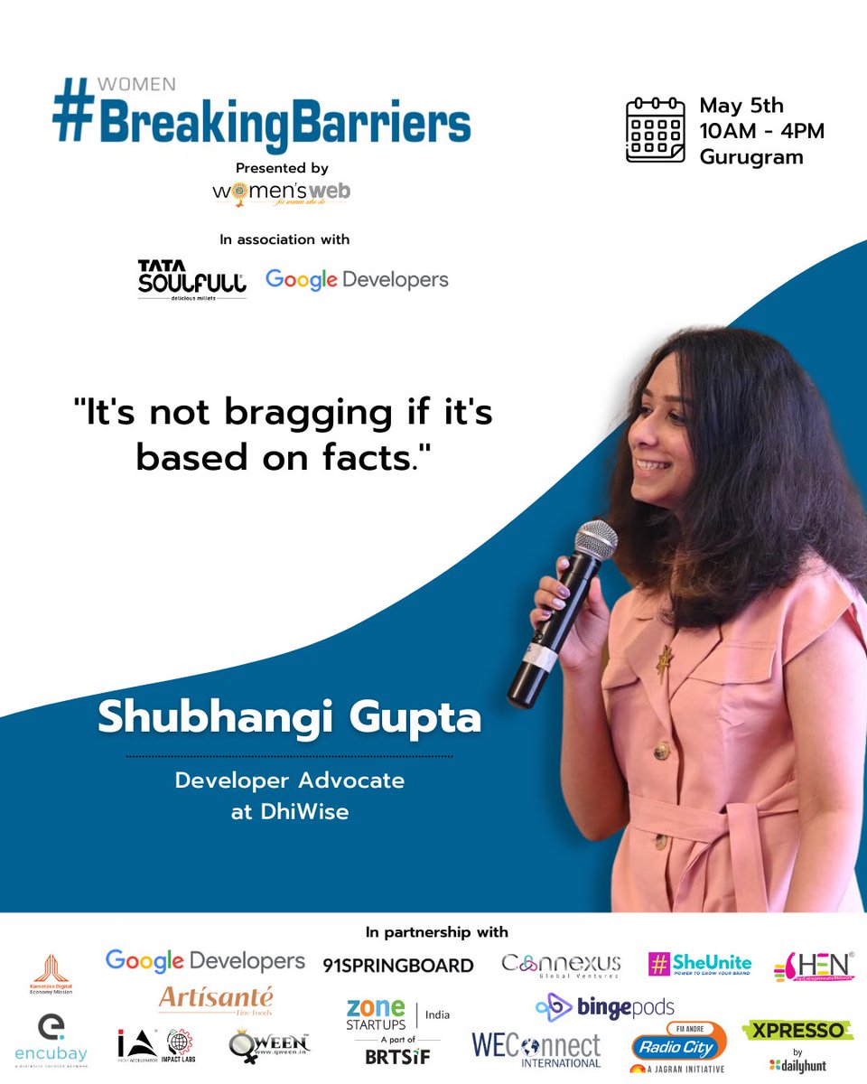 The 'ALL' in the DigitALL is about inclusion - it is about how technology can bring down barriers and enable more women to be part of innovation.

#BreakingBarriers and empowering women to promote themselves 🚀 

See you on May 5th!

@womensweb @GoogleDevsIN @WomenTechmakers
