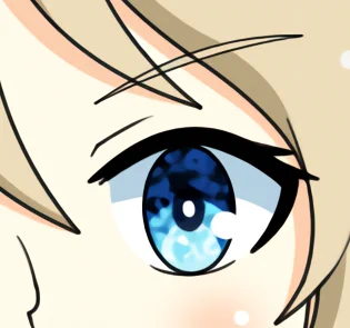 さて、新しい瞳のアップデート…ってことで、先月密かに4色目(単色)を追加したんだけれどこれじゃそんなに変わらないかなぁ…。前に大きく分けると2種…とは言ったものの実はダージリンだけ帯と中央の光の反射を持たないようにしているので彼女をベースに新しいテクスチャを貼ってみようかなぁ。 