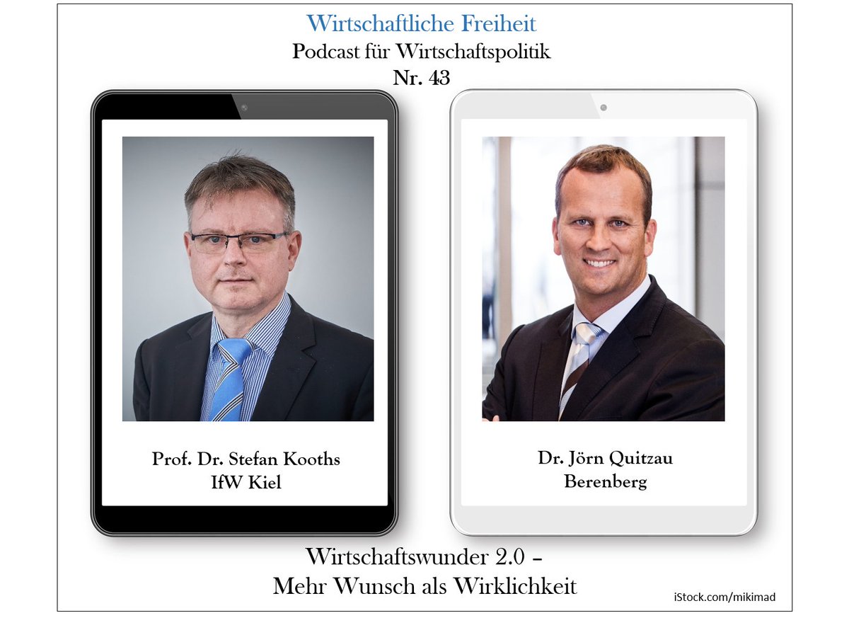 wirtschaftfreih's tweet photo. Podcast
#Wirtschaftswunder 2.0
Mehr Wunsch als Wirklichkeit
Ein Gespräch zwischen Prof. Dr. Stefan Kooths @StefanKooths (@kielinstitute) und Dr. Jörn #Quitzau (Berenberg)
https://t.co/EavgnGvQPz https://t.co/Bl8kf6aOiQ