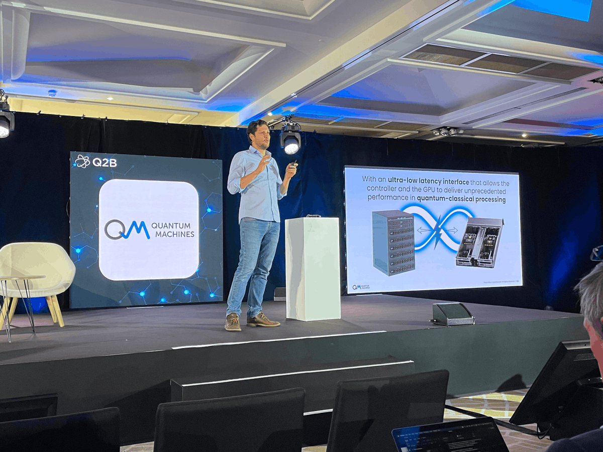 QuantumQM's tweet photo. ❗ Day 1 of #Q2B2023Paris is going down right now!
🗣️ Make sure to stop by our Booth, meet our team, and talk about all things #QuantumComputing, #QuantumControl & #QuantumHPC.
👋 We'll be here today & tomorrow - See you soon!
@QCWare #Q2B23 https://t.co/MdjohmYgxU