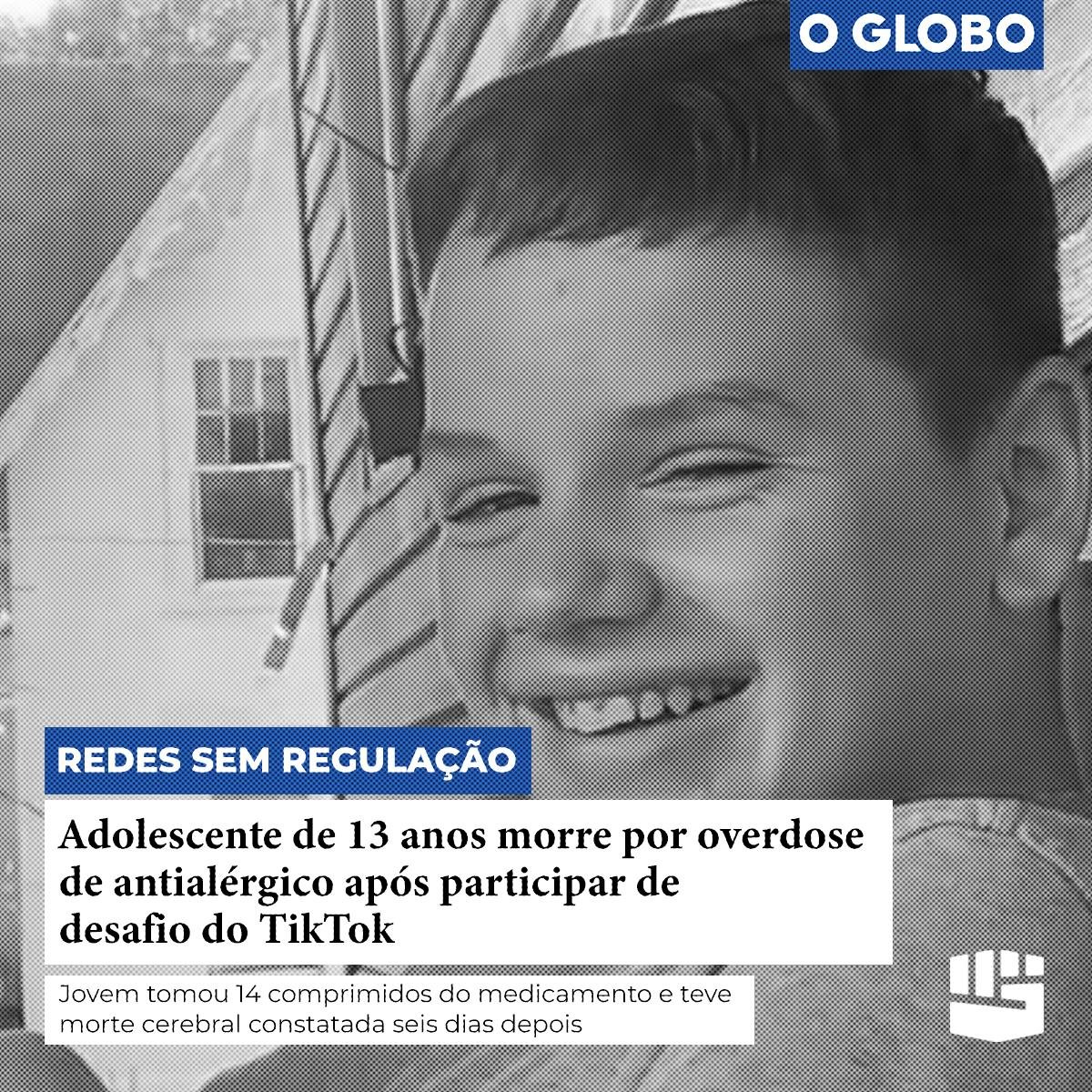 📢  Nos EUA, uma criança morreu após copiar uma trend do TikTok.

Lá, não há uma lei especifica para regular conteúdos desse tipo, e as plataformas são livres para fazer moderação - e pouco fazem. Esta trend permanece na plataforma desde 2020. 

As big techs não querem que o PL