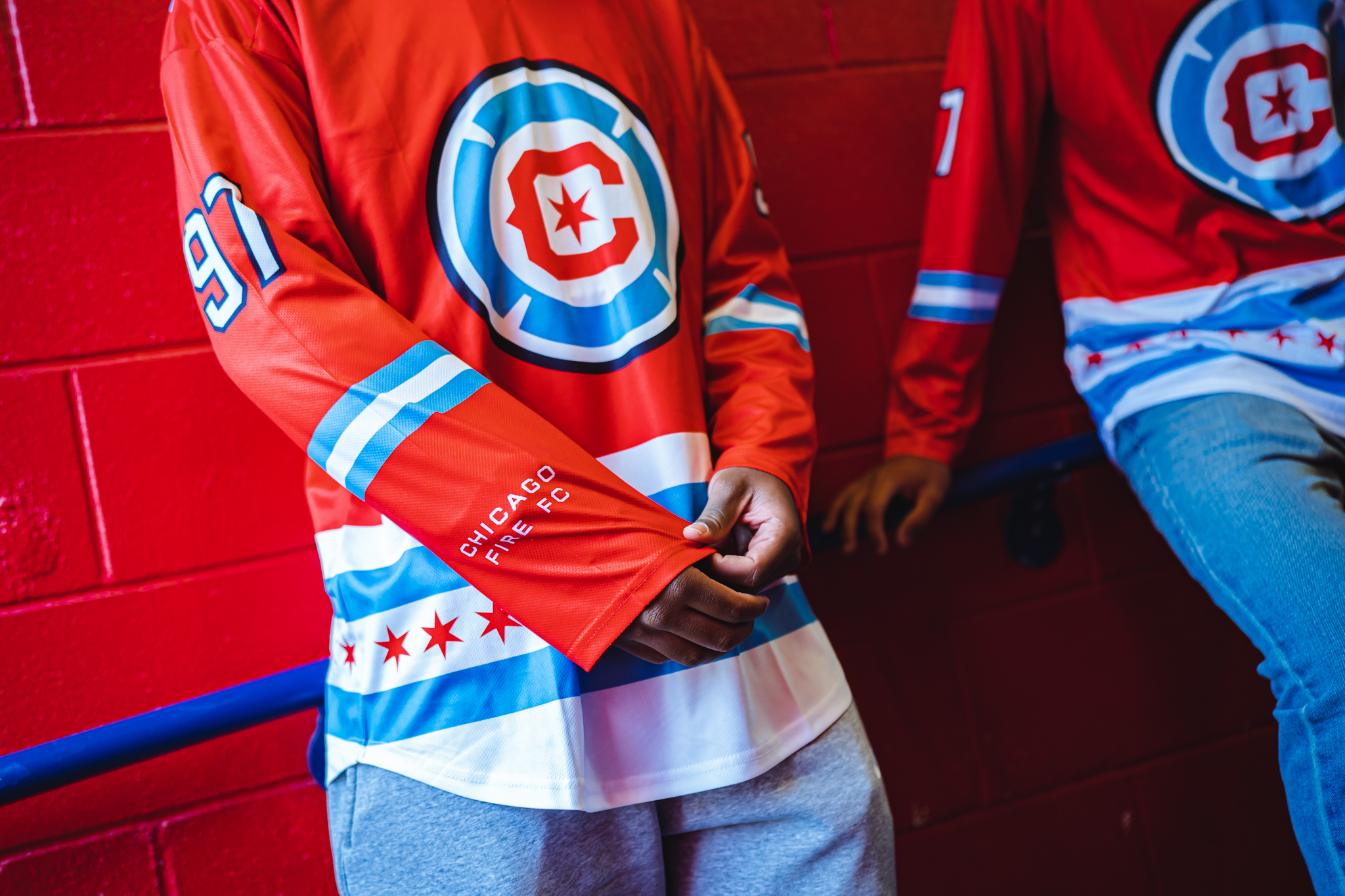 Chicago Fire FC on X: These are fire fr. 🔥 Hockey jersey giveaway. May  13. First 5,000 fans. 🏒  / X
