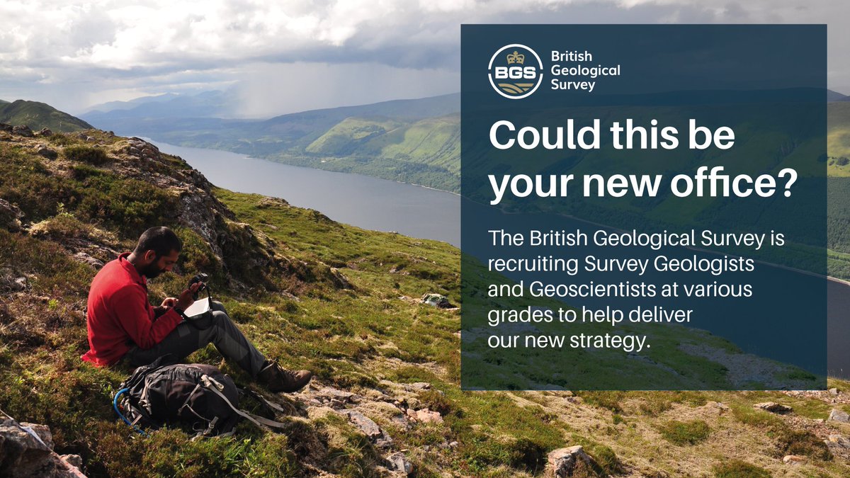 🚨 We’re hiring!

Are you a geology grad, postgrad or professional looking for your next step? Do you want to use your knowledge of geology &amp; the environment to help address societal challenges &amp; work towards a sustainable future?

#GeologyTwitter #ScienceTwitter
