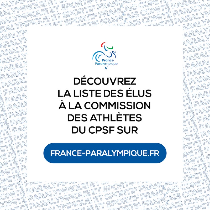 FRAparalympique's tweet photo. 📣 La 𝗰𝗼𝗺𝗺𝗶𝘀𝘀𝗶𝗼𝗻 𝗱𝗲𝘀 𝗮𝘁𝗵𝗹𝗲̀𝘁𝗲𝘀 𝗱𝘂 𝗖𝗣𝗦𝗙 a officiellement vu le jour avec l’élection de 15 athlètes qui œuvreront, par le biais d’une instance structurée, pour la représentation des athlètes auprès de sa gouvernance.
➕d'infos 👇