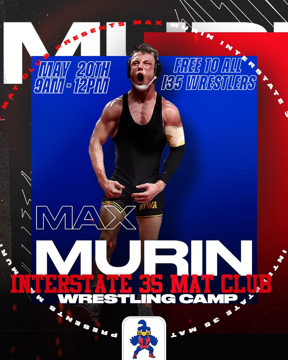 Attention Roadrunners!!

👇link to get signed up for the Max Murin camp on May 20th from 9AM-12PM!

This is an exclusive camp for Interstate 35 wrestlers only, so please get signed ASAP.

 If space allows we may open the camp up to others interested!

forms.gle/Mxp5eCh1sBDxbD…
