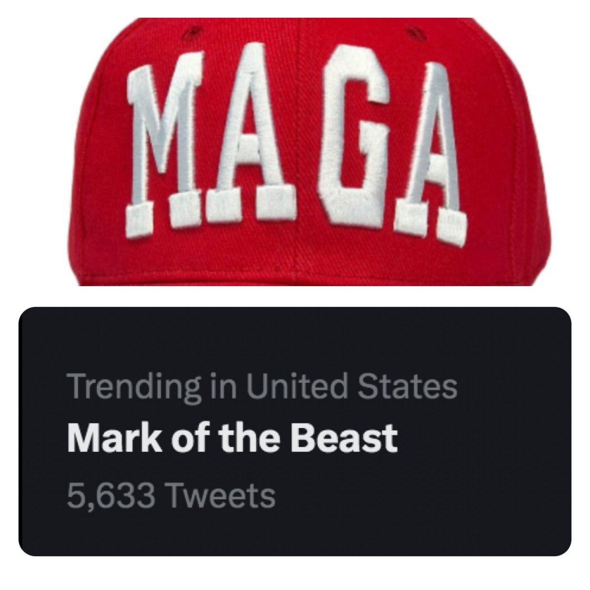 Do you believe the red hat is a Mark of the Beast? 1. Yes 2. No