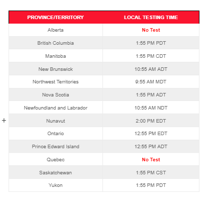 AlertReady's tweet image. Hey Canada, mark your calendars for May 10th🗓️!  

@AlertReady will be conducting tests across most provinces &amp;amp; territories to ensure our system’s readiness in the case of an actual emergency. 🚨

Check the schedule here- alertready.ca/testing-schedu…

#AlertReadyTest