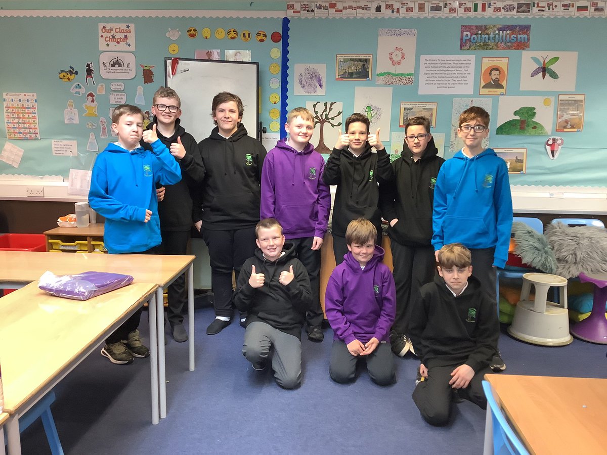 carmondean_ps's tweet photo. Primary 7 were SO EXCITED to try on and take home their hoodies this afternoon. Donβt they look amazing? π€© Thank you to the PSA for helping to fund the cost of these. π @misschristycps @MrsGilmourCPS #offtohighschool https://t.co/1f19jLtfJx