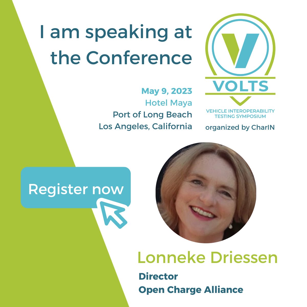 On May 9th, OCA's Lonneke Driessen will be speaking at the VOLTS - Vehicle Interoperability Testing Symposium in Long Beach CA. Lonneke will be speaking about OCPP, ISO15118, Open standards and the Open Charge Alliance. More info: voltstesting.com/event/ede8d9b4…