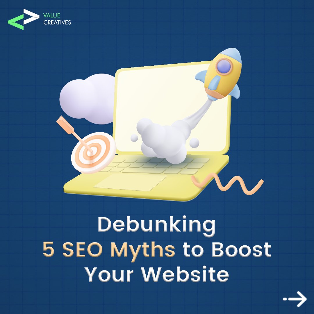 value_creatives's tweet photo. Don't fall for these misconceptions about SEO. Know your facts to get the most out of your SEO work.

Looking for the best SEO team? Contact us at info@valuecreatives.com
#SEO #SearchEngineOptimization #Myths #Facts #ValueCreatives https://t.co/7xUFYom42A