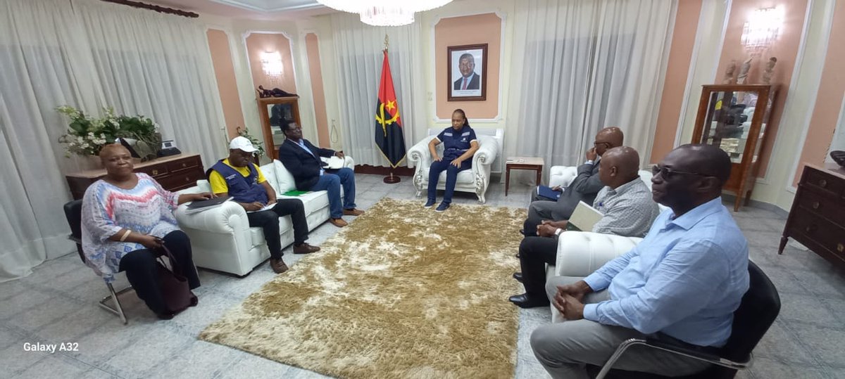 Taat_Africa's tweet photo. In line with aggregated efforts at strengthening African food systems, an @AfDB_Group team led by @mfregene77 is in #Angola to deepen #TAAT footprint in the country viz the Cabinda Province Agric Value Chains Devpt Project to #scale up innovations, build capacity &amp; seed systems https://t.co/oB1raw7DiE