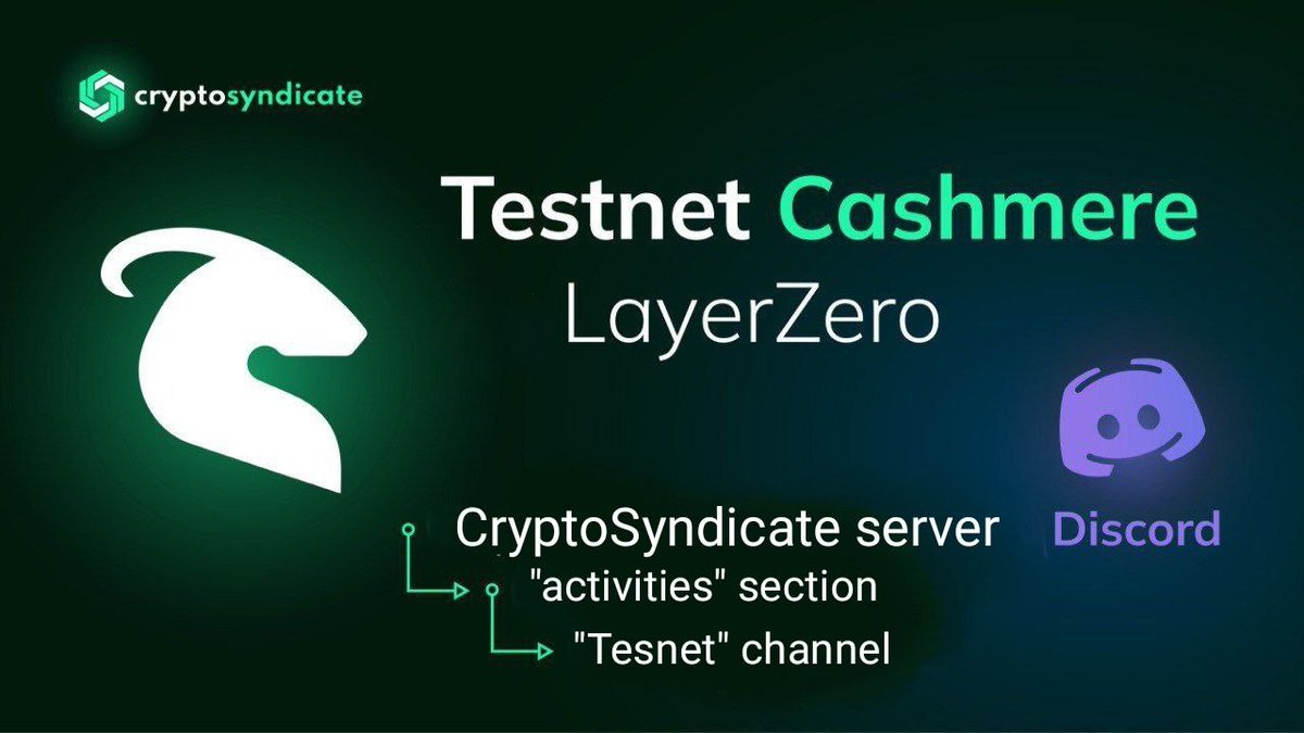 Crypto_Synd's tweet photo. 🔴New activity opportunity

Testing Cashmere net on LayerZero

Cashmere Labs is a protocol for MEV-protected cross-chain exchanges. CashmereLabs has a unique design that makes it a priority to protect users from front-end and MEV attacks

#CryptoSyndicate #cryptocurrency #crypto https://t.co/yBpFTCQJyG
