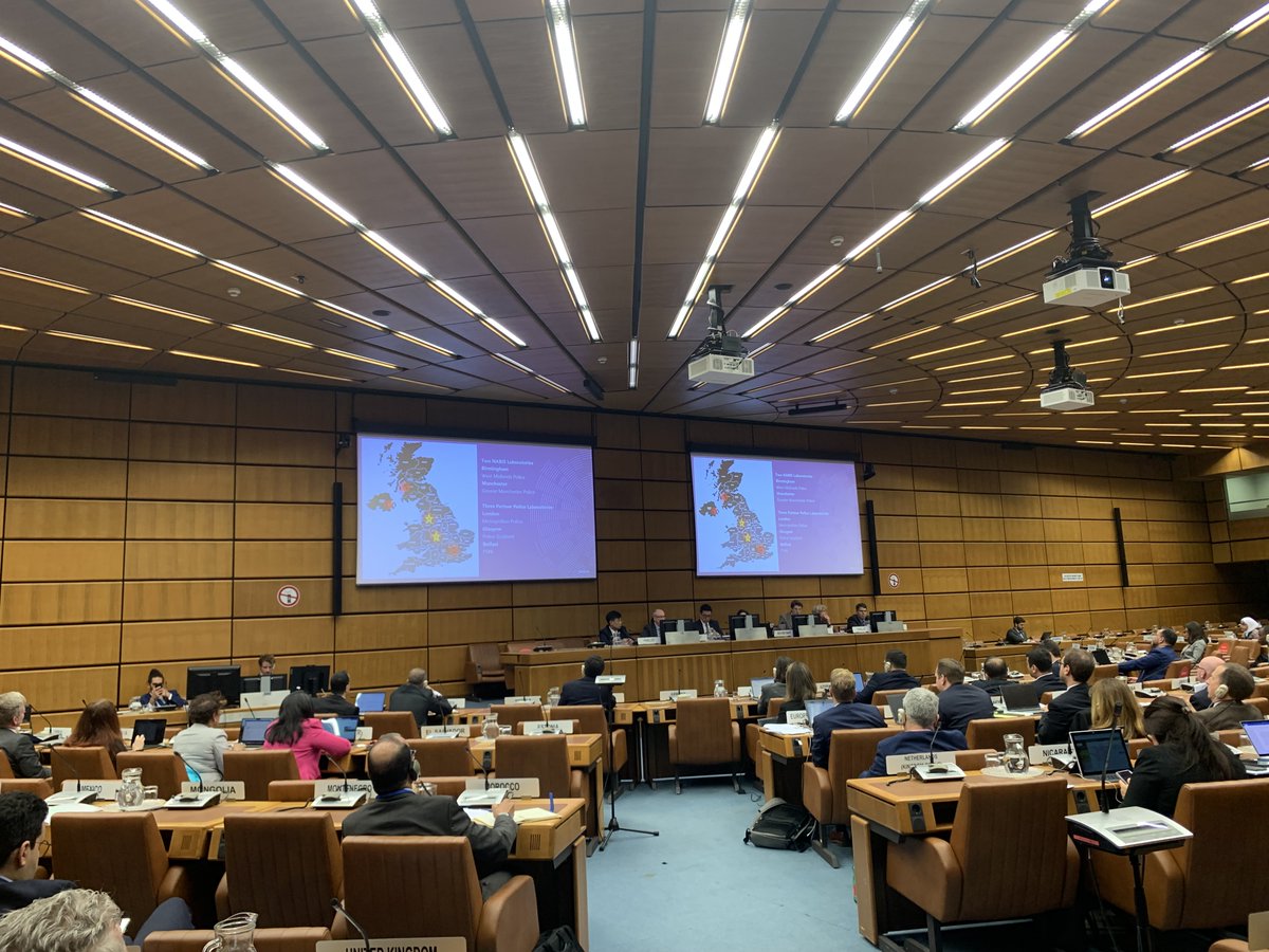 📸 Great to have Ian Head from <a href="/NABIS_UK/">NABIS</a> in Vienna 🇦🇹 for the <a href="/UNODC_UNTOC/">UNODC against Organized Crime</a> Working Group on #firearms.

Ian shared how we can strengthen international cooperation to tackle the criminal use of #firearms.

Photo: © UNODC