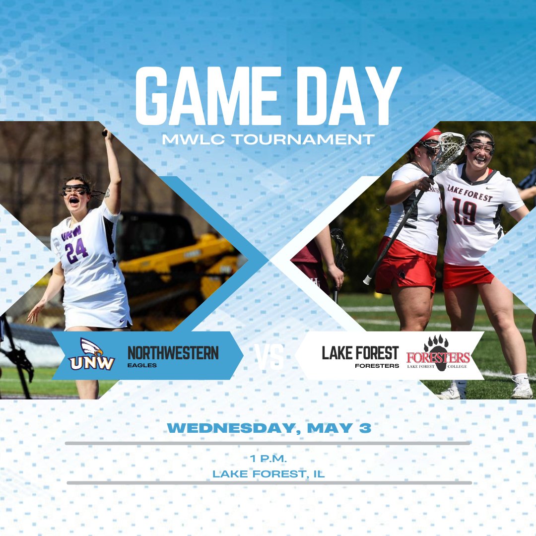 It's GAME DAY!

MWLC Tournament Semifinal: #3 Northwestern at #2 
Lake Forest today at 1 p.m.

📊 bit.ly/3HA0B73