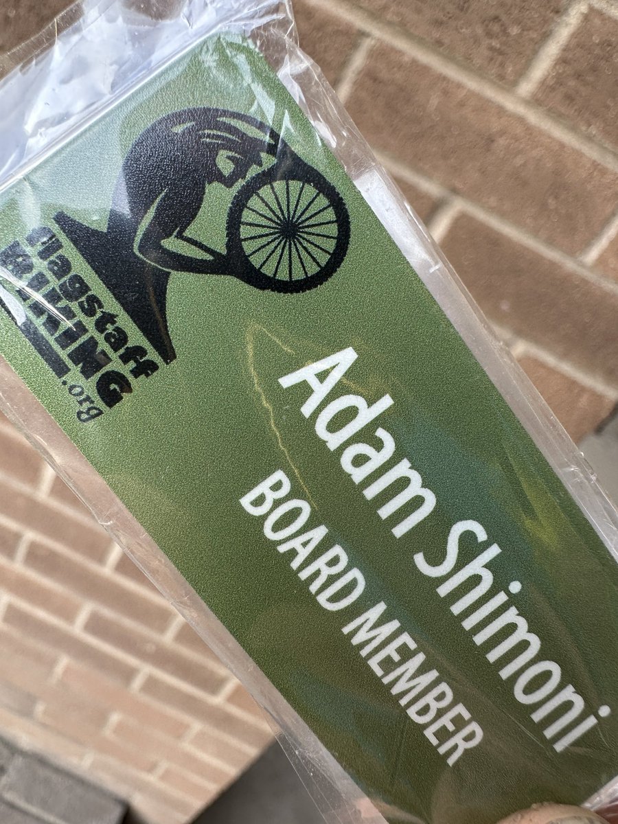 Adam_Shimoni's tweet photo. It’s official, I’m a board member with Flagstaff Biking Organization! I’m excited to be part of such a great bicycling advocacy organization going on 21 years of service. https://t.co/fLe3forw7x