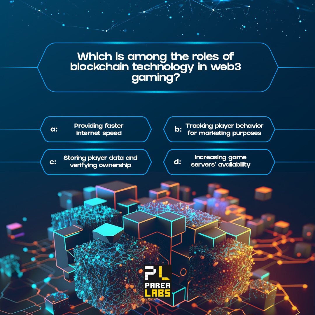 Quiz time, fellas 💡 

Put on your thinking caps, get those brain cells firing, and let us know in the comments below! 💬 

Is it A, B, C, or D? 🤔

#Web3 #Web3Gaming #Blockchain