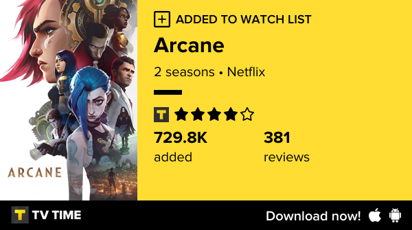 ShortCircuitMom's tweet photo. I've just started following Arcane https://t.co/W4CvHk7UeN #tvtime https://t.co/g4wxXopyhp