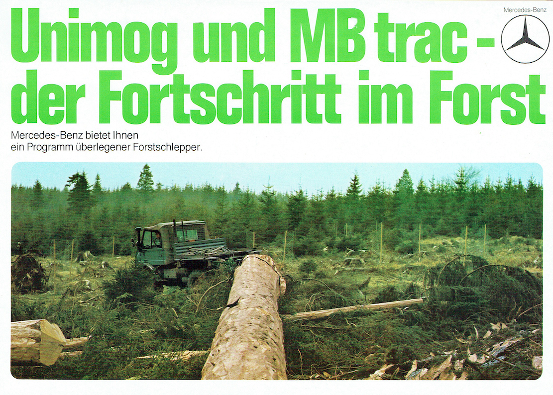 UnimogCommunity's tweet photo. "Mercedes-Benz offers you a programme of superior forestry tractors" is written on a forestry brochure for Unimog and MB-trac from 1977.
#unimog #daimler #ucg #unimogfan #mbtrac #forestry #forst #mbtracpower #systemschlepper #trac #traktor #mercedesbenztrac #unimogcommunity https://t.co/UsjVW3VByu