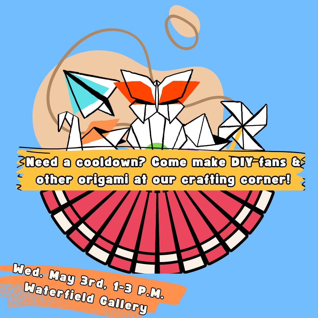 Stop by the Waterfield Gallery today from 1-3pm for a craft break!
#destressweek