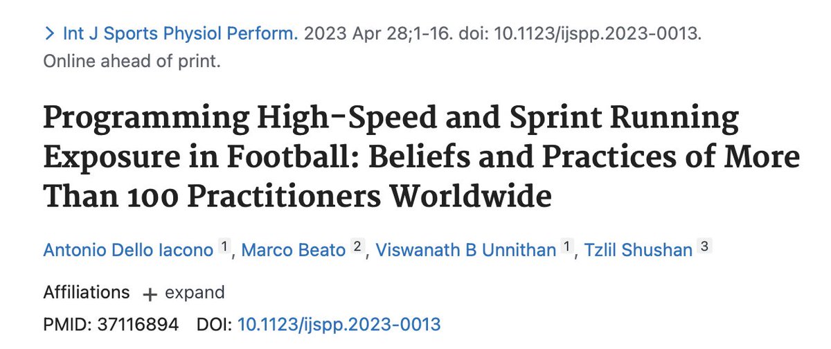DelloAntonio's tweet image. Our last⚽️ study is now online:
"Beliefs and practices of football practitioners applying high-speed and sprint running exposure programming strategies"
journals.humankinetics.com/view/journals/…
@IJSPPjournal  @UWS_Sport @UniWestScotland