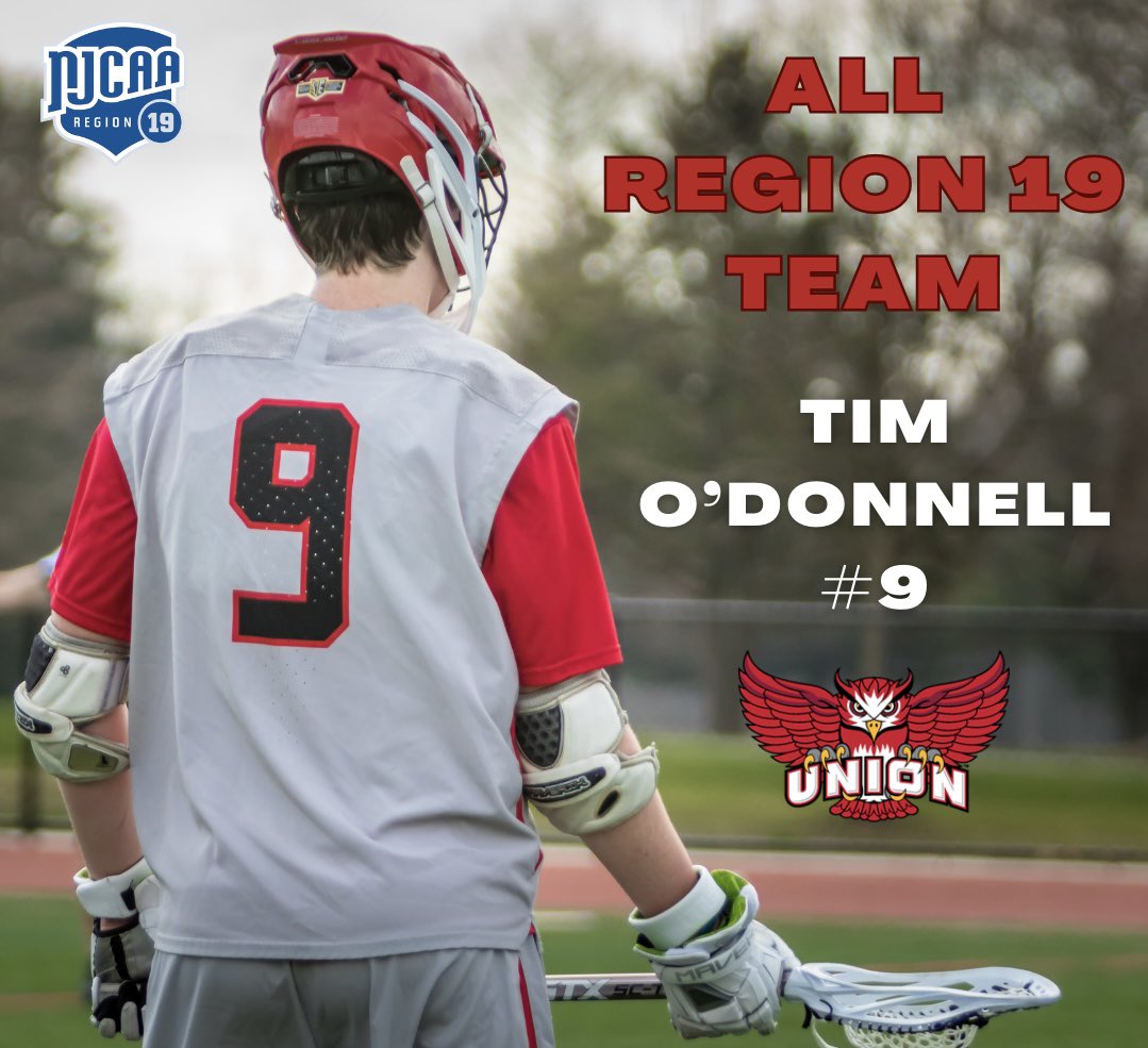 UnionOwls's tweet photo. Congratulations to our very own Tim O'Donnell 🎊 for making the 2023 Men’s Lacrosse All Region 19 Team! 👏👏👏

#UnionNation🦉 https://t.co/gKMGQLRqZb