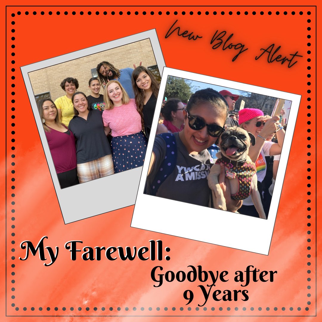 Read our latest and last blog for a while as the writer and Youth and Women's Empowerment Director, Monét Muñoz says goodbye. View it here: ywcaaustin.org/myfarewell/