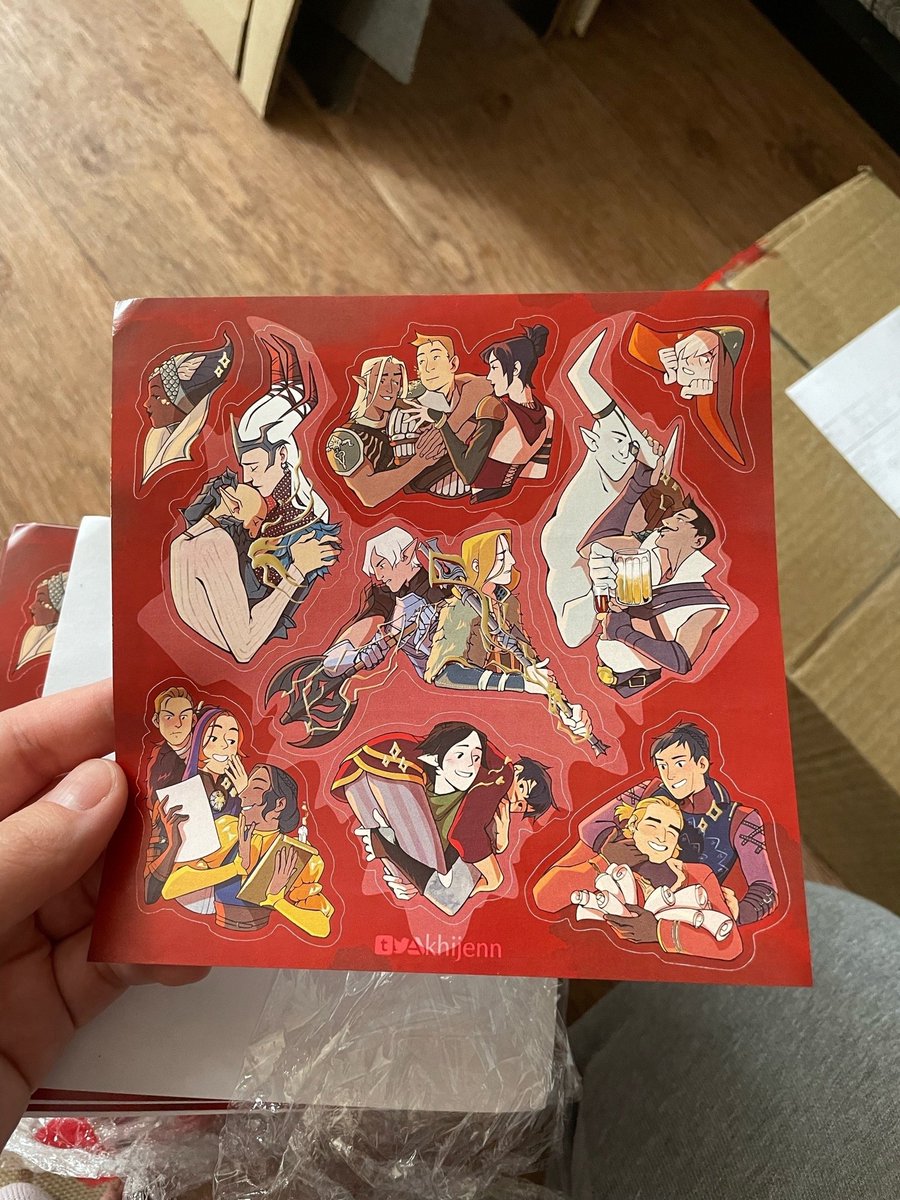 POSTCARDS AND STICKERPACKS WERE RECEIVED

#Dragon_Age_Zine