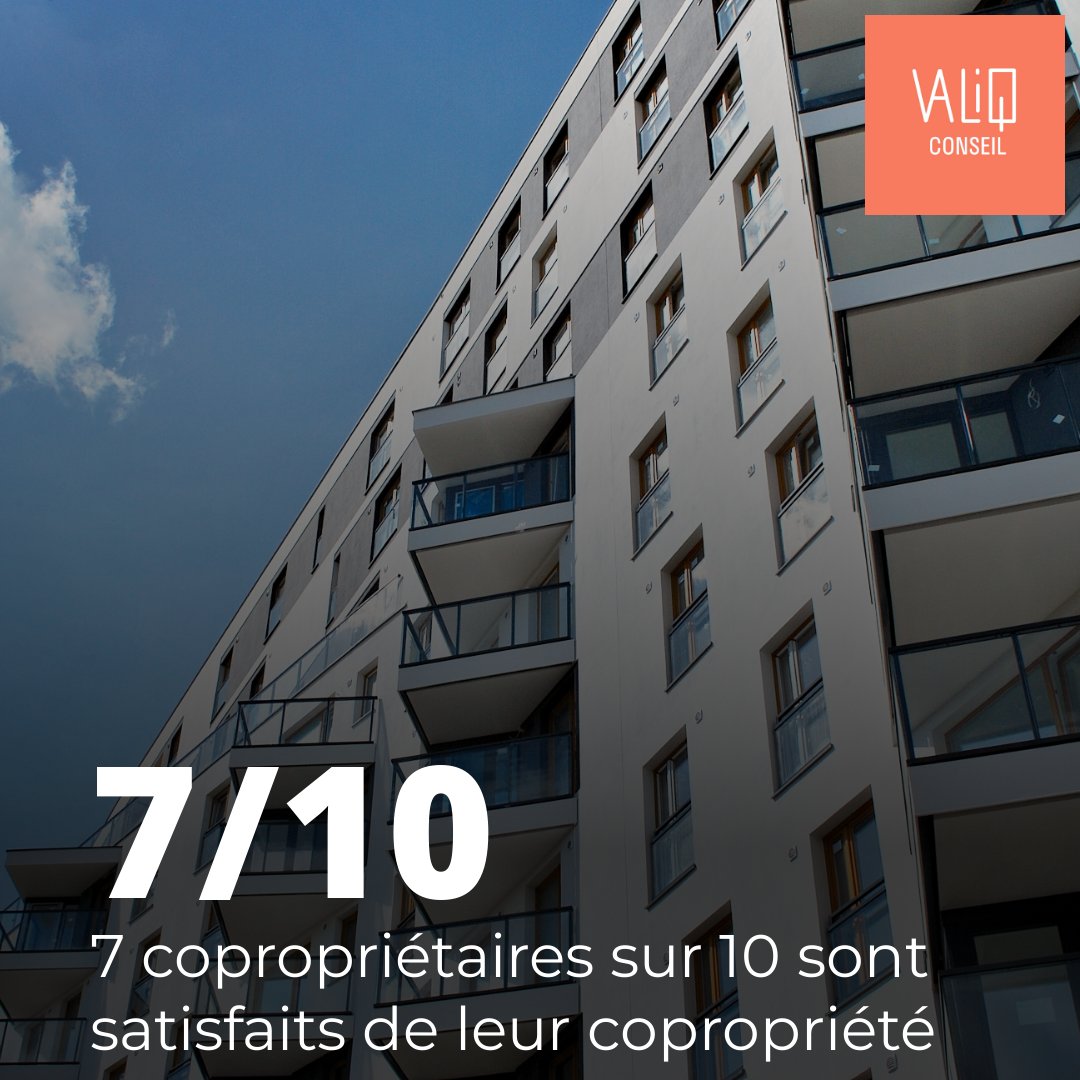 La #copropriété est plébiscitée par ses occupants et 71% des copropriétaires interrogés déclarent être satisfaits. 😊 Ce sont les personnes de plus de 50 ans qui sont les plus satisfaites de la vie en copropriété. 🏠 #Immobilier #Copro