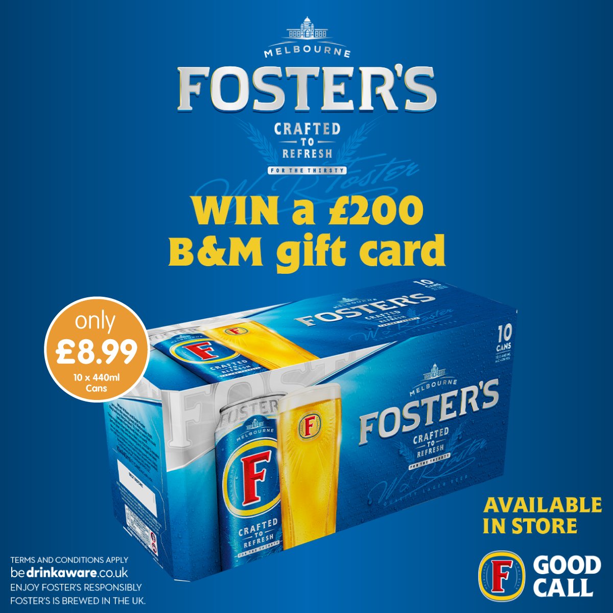 🍺 #COMPETITION TIME 🍺

Celebrate the upcoming #BankHoliday &amp; #KingsCoronation in style with <a href="/FostersUK/">Foster's</a>!

For a chance to #WIN a £200 B&amp;M gift card, simply;

1) FOLLOW US
2) RT this post
3) COMMENT #BMFosters

Competition ends 9am 10/5/23