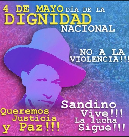 #MayoVivaSandino