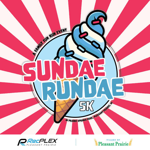 Get ready for the sweetest race of the year! 🎉🏃‍♀️🍦 The <a href="/RecPlex/">RecPlex</a>’s #SundaeRundae5K is this Sunday, May 7th at 12 p.m.

Registration is only $35 and includes an event shirt, finisher medal &amp; ice cream! 

Register: runreg.com/sundae-runday-….

#TravelWI #KenoshaCounty