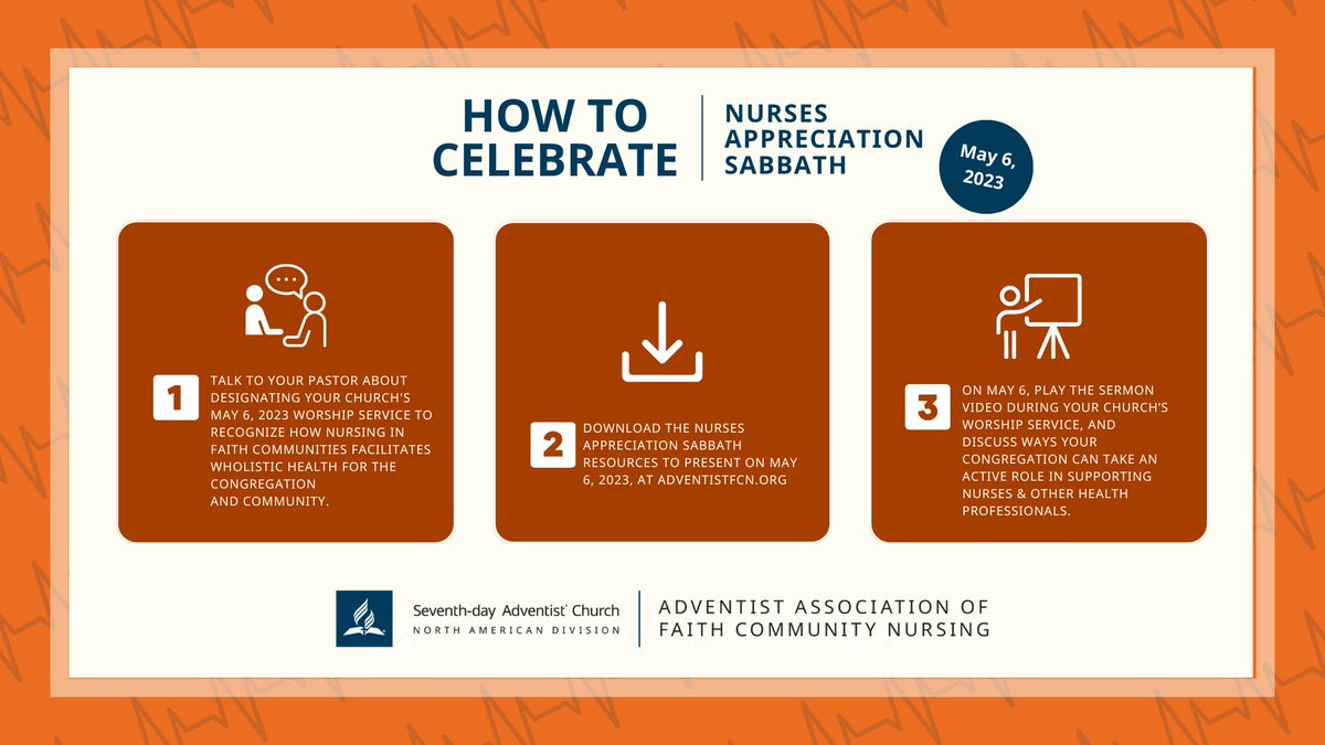 Check out all the available resources for this emphasis on Sabbath, May 6, including an inspiring sermon by Barbara Harrison titled "Lift Him, 'Tis He that Bids You." 
Download the resources today! nadhealth.org/aafcn/sabbath/…
#nadhealth #nadadventist