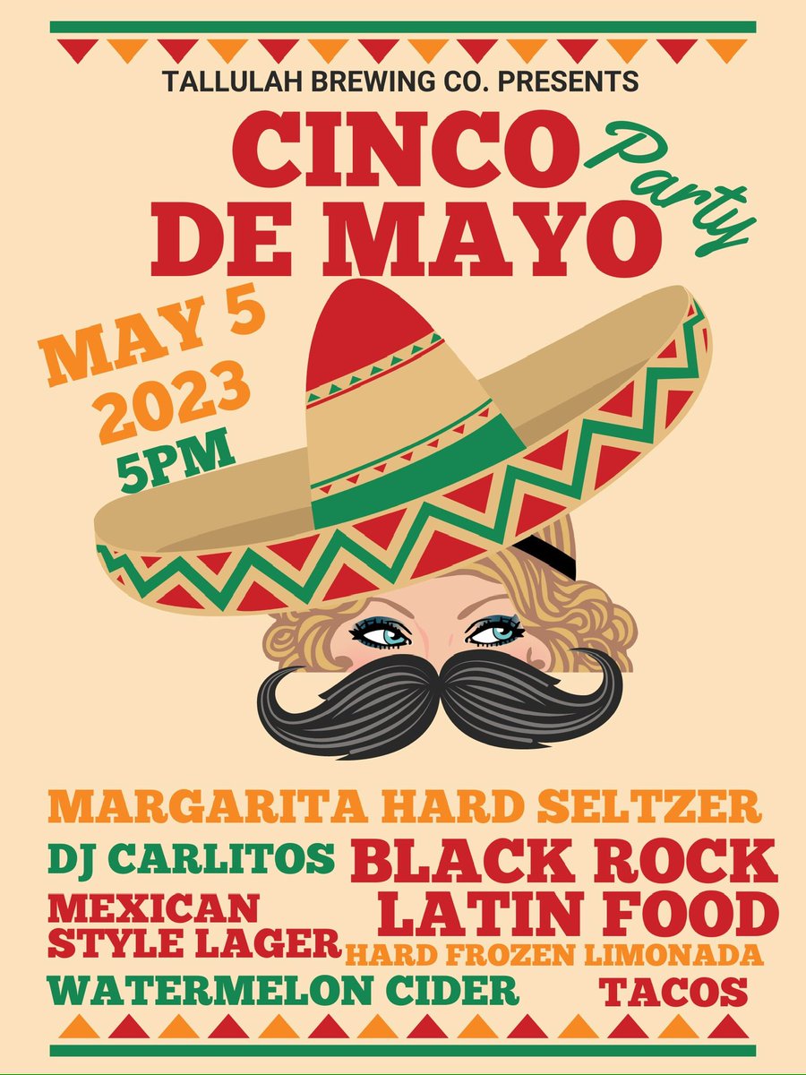 We have a bit of a party planned for Friday! Also, open for lunch. Lucky you.