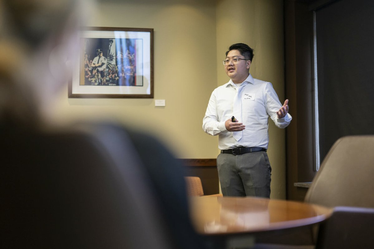 Our 2022-23 Wisconsin Idea Fellow cohort was on full display at this year's Undergraduate Symposium. Check out Siena Laws, Elizabeth Liu, and Magic Vang's projects: news.wisc.edu/undergraduates…