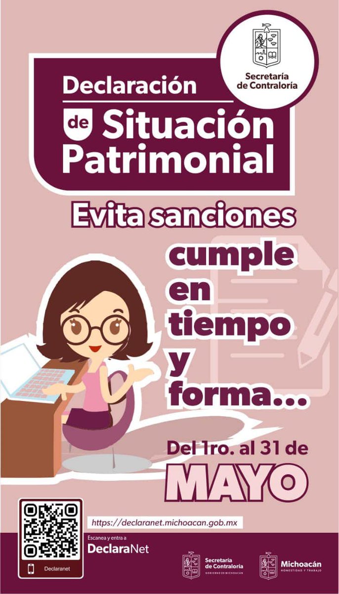¿Eres servidor público? Recuerda que tienes que presentar tu declaración patrimonial. Tienes hasta el 31 de Mayo. ¡NO LO DEJES PASAR!