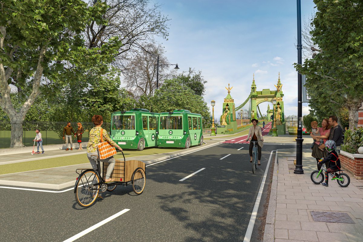 NEW | Our vision for a car-free crossing! We've imagined Hammersmith Bridge without cars, and we've made it fully interactive. Click here to explore ➡️ hammersmithbridgevr.netlify.app