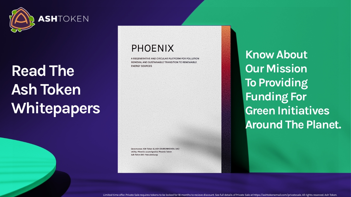 AshToken's tweet image. The Ash Token Whitepapers explains our goals and motivations that make us different from other crypto: ashtoken.io/pdf/AshToken-W…. Register for our Private Sale to get up to 55% Off your purchase of Ash Token: ashtokenemail.com/privatesale