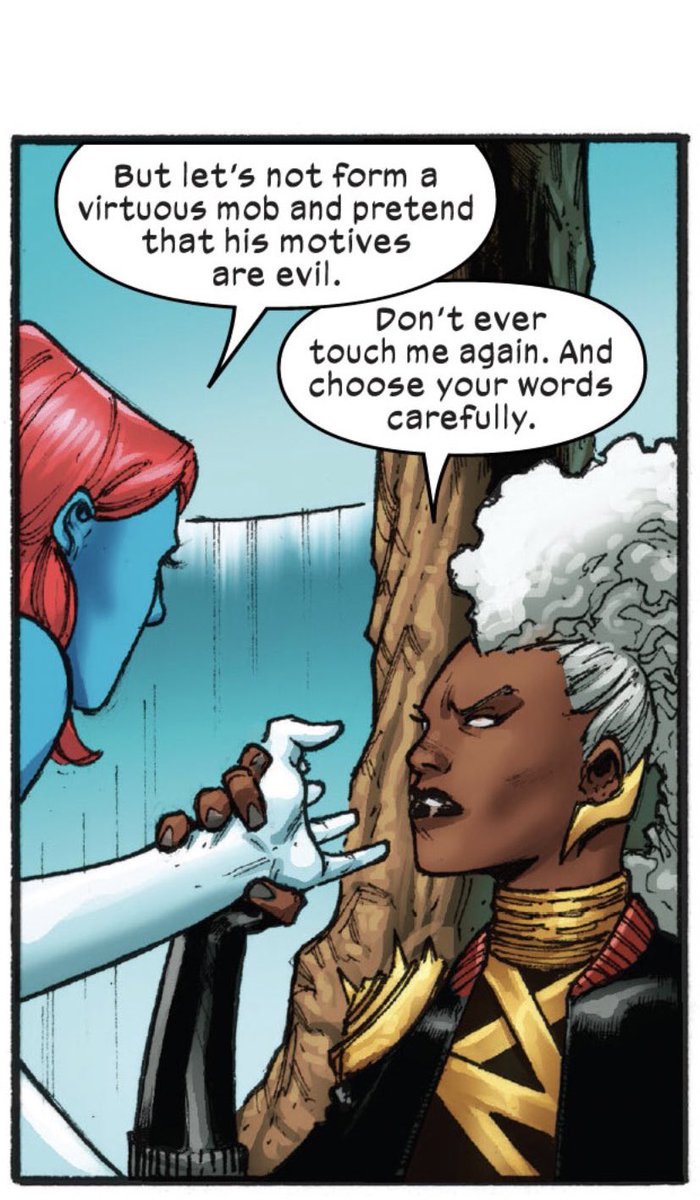 I will defend #Storm until my dying days. You don't like her? Keep clear of this account! 
I won't ever turn on Ororo. The same goes for Thor. I said what I said & I fight REAL VICIOUS TOO. A very unfriendly reminder. There is no changing ova here! Ororo 'til the wheels fall off https://t.co/gMez5EgUr2