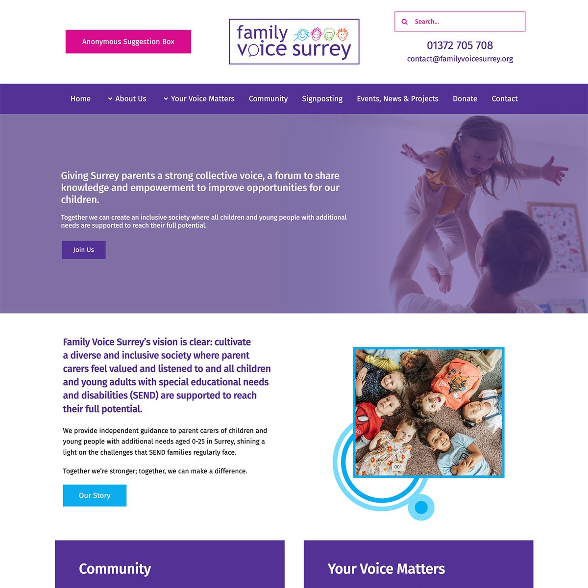 Darrobric's tweet photo. https://t.co/9iAUekVtnW - We've just launched the new Family Voice Surrey website. #webdesign #Reigate #Redhill #Horley #Surrey https://t.co/kSuRxvtDFA