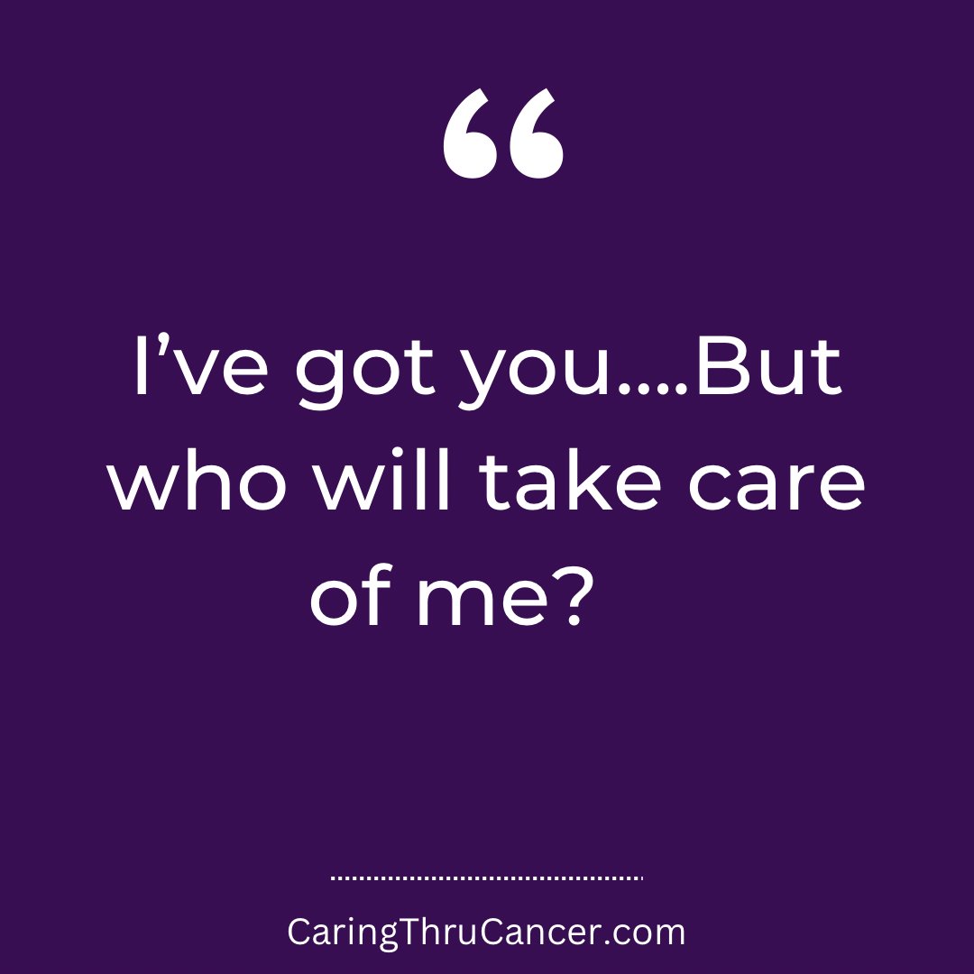 I admit it. One of the first thoughts that came to mind when I assumed the mantle of #cancercaregiver for my husband was, “I got this, I got you…. But who is going to take care of me?”
.
#caringthrucancer #cancercaregivers #wecandohardthings #caregiverburnout #caregiverstress
