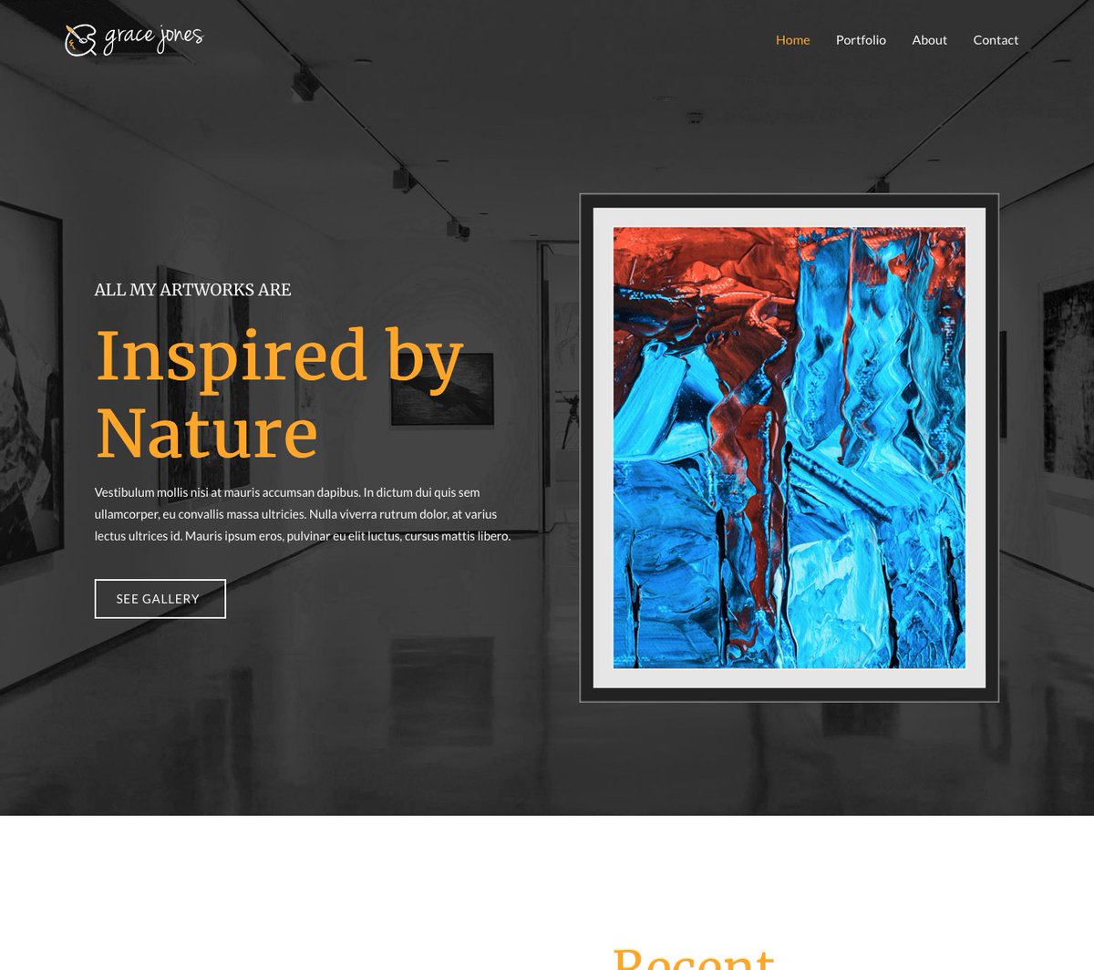 Artist Website. A beautiful modern website with simplicity and elegant design that will look great in any device. This modern and elegant e-commerce store website can be yours.

#webdesign #websitedesign #websitedesigner #creative #artist #artistwebsite #uidesign #paintings